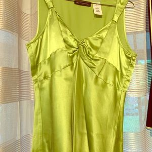 Apple Green Satin Blouse